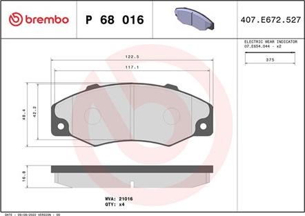 Magneti Marelli 363700468016 - Brake Pad Set, disc brake autospares.lv