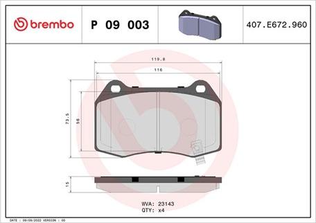 Magneti Marelli 363700409003 - Brake Pad Set, disc brake autospares.lv