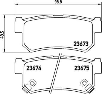 Kawe 85154 - Brake Pad Set, disc brake autospares.lv