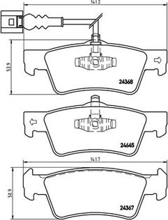 Magneti Marelli 363700485091 - Brake Pad Set, disc brake autospares.lv