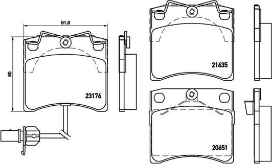 Magneti Marelli 363700485048 - Brake Pad Set, disc brake autospares.lv