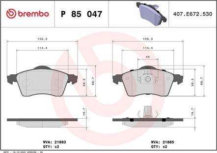 Magneti Marelli 363700485047 - Brake Pad Set, disc brake autospares.lv