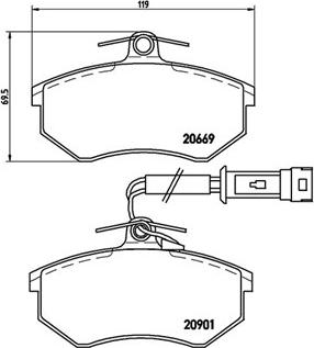 Magneti Marelli 363700485016 - Brake Pad Set, disc brake autospares.lv