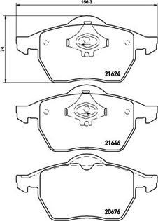 Magneti Marelli 363700485036 - Brake Pad Set, disc brake autospares.lv