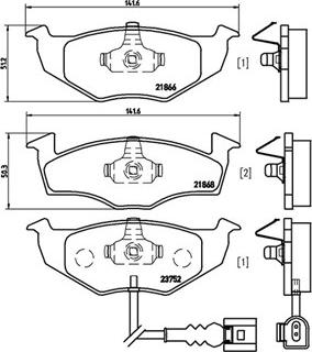 Magneti Marelli 363700485071 - Brake Pad Set, disc brake autospares.lv