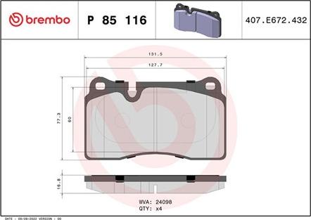 Magneti Marelli 363700485116 - Brake Pad Set, disc brake autospares.lv