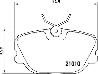 Magneti Marelli 363700486011 - Brake Pad Set, disc brake autospares.lv