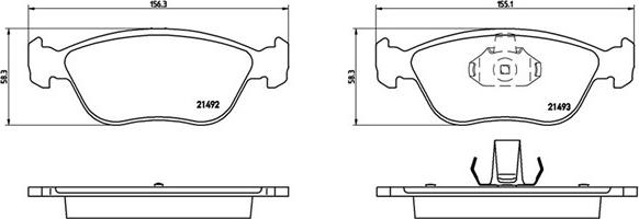 Magneti Marelli 363700486024 - Brake Pad Set, disc brake autospares.lv