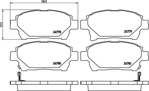 Magneti Marelli 363700483097 - Brake Pad Set, disc brake autospares.lv