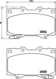 Magneti Marelli 363700483048 - Brake Pad Set, disc brake autospares.lv