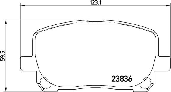 Magneti Marelli 363700483061 - Brake Pad Set, disc brake autospares.lv