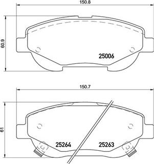 Magneti Marelli 363700483148 - Brake Pad Set, disc brake autospares.lv