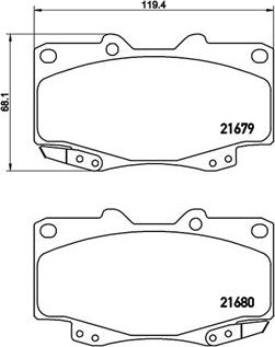 Magneti Marelli 363700483151 - Brake Pad Set, disc brake autospares.lv