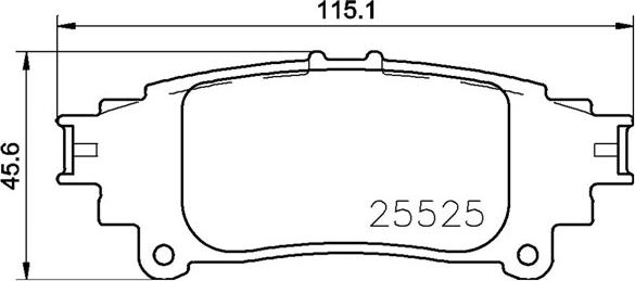 Magneti Marelli 363700483153 - Brake Pad Set, disc brake autospares.lv