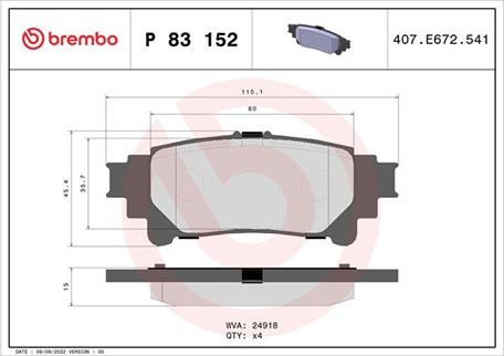 Magneti Marelli 363700483152 - Brake Pad Set, disc brake autospares.lv