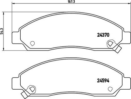 Magneti Marelli 363700434005 - Brake Pad Set, disc brake autospares.lv