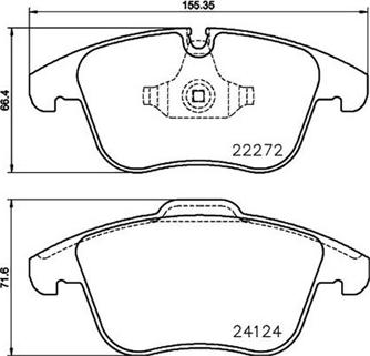 Magneti Marelli 363700436030 - Brake Pad Set, disc brake autospares.lv