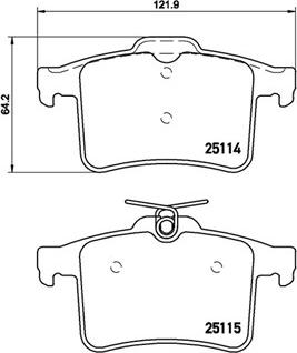 Woking D14498617 - Brake Pad Set, disc brake autospares.lv