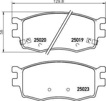 Magneti Marelli 363700430069 - Brake Pad Set, disc brake autospares.lv