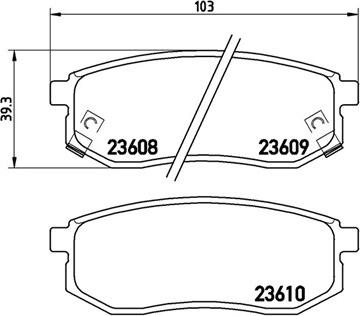 Magneti Marelli 363700430030 - Brake Pad Set, disc brake autospares.lv