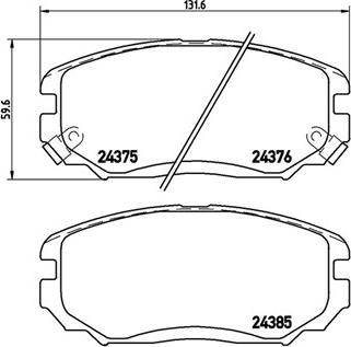 Magneti Marelli 363700430038 - Brake Pad Set, disc brake autospares.lv