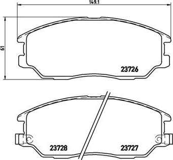 Magneti Marelli 363700430028 - Brake Pad Set, disc brake autospares.lv