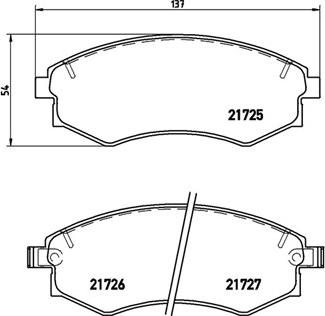 ACKOJAP A52-0161 - Brake Pad Set, disc brake autospares.lv