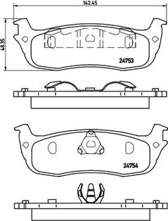 Magneti Marelli 363700424083 - Brake Pad Set, disc brake autospares.lv