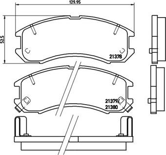 Magneti Marelli 363700424024 - Brake Pad Set, disc brake autospares.lv