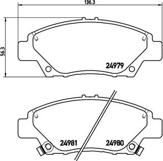 Valeo 606653 - Brake Pad Set, disc brake autospares.lv