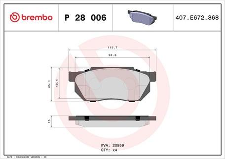 Magneti Marelli 363700428006 - Brake Pad Set, disc brake autospares.lv