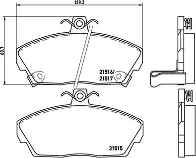 Magneti Marelli 363700428020 - Brake Pad Set, disc brake autospares.lv