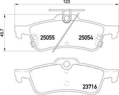 Magneti Marelli 363700428070 - Brake Pad Set, disc brake autospares.lv