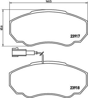 Magneti Marelli 363700423091 - Brake Pad Set, disc brake autospares.lv