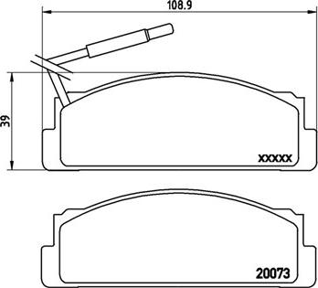 Magneti Marelli 363700423005 - Brake Pad Set, disc brake autospares.lv