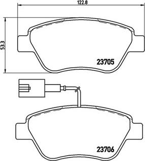 Magneti Marelli 363700423085 - Brake Pad Set, disc brake autospares.lv