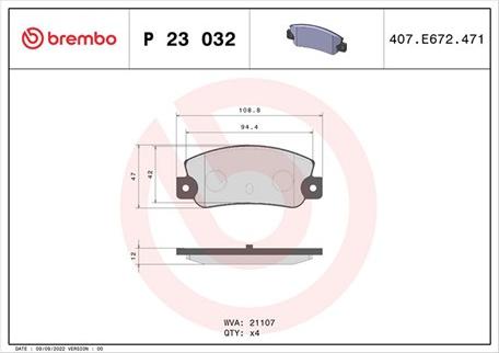 Magneti Marelli 363700423032 - Brake Pad Set, disc brake autospares.lv