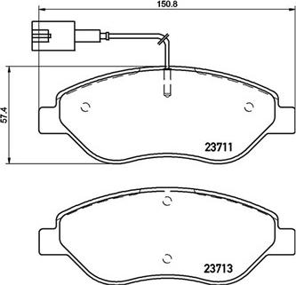 Magneti Marelli 363700423145 - Brake Pad Set, disc brake autospares.lv