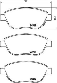 Magneti Marelli 363700423153 - Brake Pad Set, disc brake autospares.lv