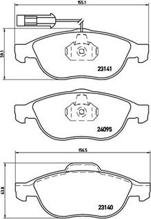 Magneti Marelli 363700423114 - Brake Pad Set, disc brake autospares.lv