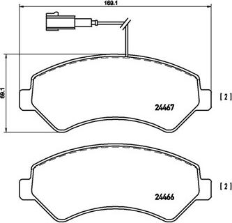 Magneti Marelli 363700423136 - Brake Pad Set, disc brake autospares.lv