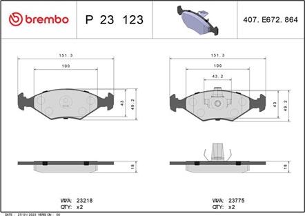 Magneti Marelli 363700423123 - Brake Pad Set, disc brake autospares.lv