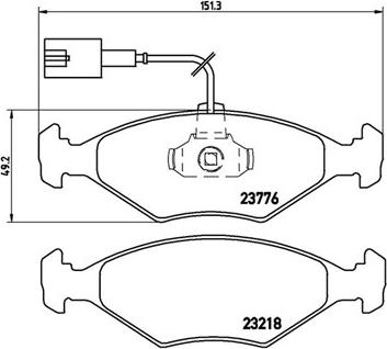 Magneti Marelli 363700423122 - Brake Pad Set, disc brake autospares.lv