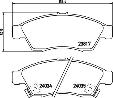 Magneti Marelli 363700479014 - Brake Pad Set, disc brake autospares.lv