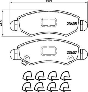 Magneti Marelli 363700479015 - Brake Pad Set, disc brake autospares.lv