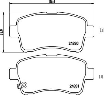 Magneti Marelli 363700479021 - Brake Pad Set, disc brake autospares.lv