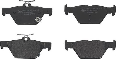 Magneti Marelli 363700478026 - Brake Pad Set, disc brake autospares.lv