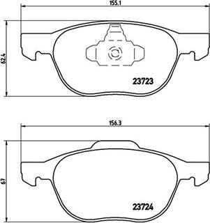 Magneti Marelli 363700524061 - Brake Pad Set, disc brake autospares.lv