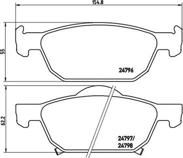 Magneti Marelli 363700528044 - Brake Pad Set, disc brake autospares.lv