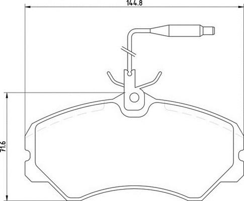 Magneti Marelli 363700205039 - Brake Pad Set, disc brake autospares.lv